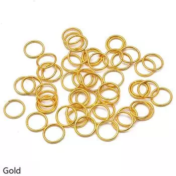 Аксессуары для самостоятельного изготовления, соединительные кольца, популярные 50-500 шт./лот, 3-20 мм, разрезные кольца, ювелирные изделия, высокое качество, швейные бусины 0.5*3MM 500PCS золотой