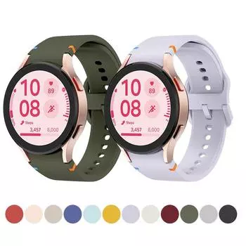 Аксессуары для Samsung Galaxy Watch 7 40 мм 44 мм Лавандовый армейский зеленый летний браслет подходит унисекс для Galaxy Watch 4 5 6 Band Galaxy Watch 4 5 6 белый