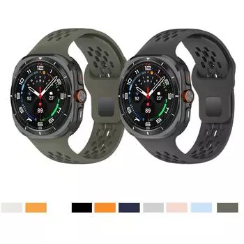 Аксессуары для Samsung Galaxy Watch Ultra 47 мм Официальный зеленый летний дышащий ремешок для Galaxy Watch Ultra 47 мм Черный ремешок Galaxy watch Ultra чёрный
