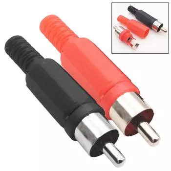 Аксессуары для штекерных разъемов RCA для акустического оборудования RCA красный