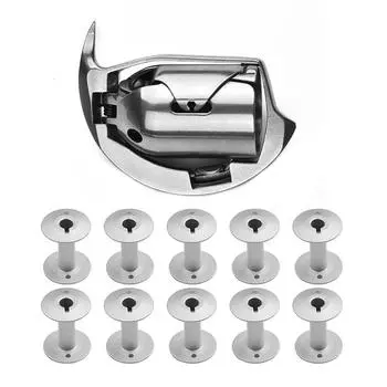 Аксессуары для швейных машин HAD-204 Челнок и 10 шпуль для Durkopp Adler 204 205 266 366 Приспособления для швейных машин