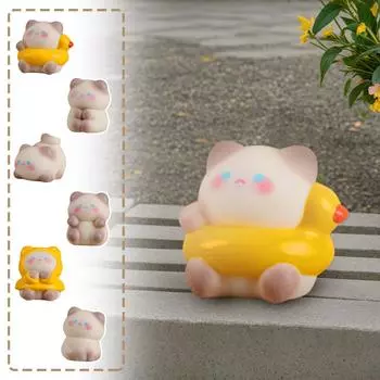 Аксессуары для сиамских кошек, настольные аксессуары, украшения из смолы, милые аксессуары One Size