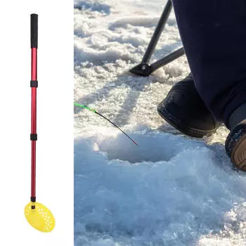 Аксессуары для скиммера для подледной рыбалки. Нескользящая ручка. Практичный ковш для синий