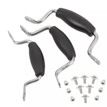 Аксессуары для сковородок Крышки с ручками Крышки для вока Сменная кастрюля Длинная ручка Ручки из нержавеющей стали чёрный