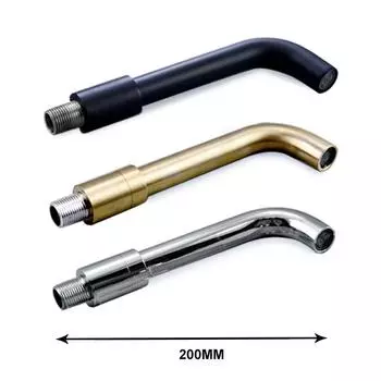 Аксессуары для смесителя для раковины, настенный смеситель для ванны, поворотный излив, круглый и квадратный, хром, черный, матовый, золотой