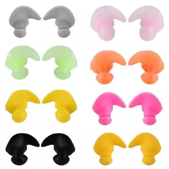 Аксессуары для сна и плавания Силиконовые беруши для плавания Беруши для плавания Противошумные беруши Беруши yellow-without case