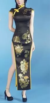 Аксессуары для совместимых с телом TBLeague S52A и ниже SAtoys SA051 Красивое женское модное сексуальное китайское платье и кожа на высоком каблуке