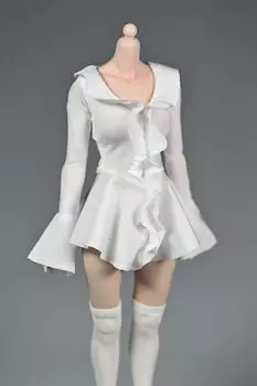 Аксессуары для Специальное предложение Платье с оборками и кружевом для старшеклассницы JK красивая девушка не включены и [TOYBARJAPAN] 1/6 фигурки/Подходит для TBLeague,