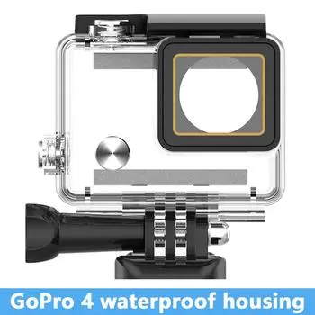Аксессуары для спортивной камеры для дайвинга, подходящие для водонепроницаемого корпуса Gopro4, водонепроницаемый защитный корпус для спортивной камеры