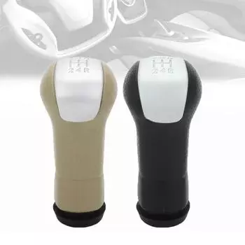 Аксессуары для стайлинга автомобиля для Nissan Qashqai J10 X-trail 06-13 механическая 5-ступенчатая черная / бежевая ручка переключения передач