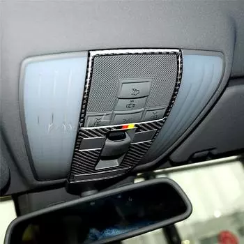 Аксессуары для стайлинга автомобиля, внутренняя панель управления лампой для чтения, наклейка на автомобиль для Mercedes W204 (07-13) W212 (10-12) Класс C Класс E