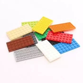 Аксессуары для строительных блоков из мелких частиц Совместимые строительные блоки 3035 Детали 4X8 Лист Двусторонняя базовая пластина 32-отверстия Лист 1 piece