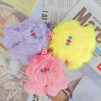 Аксессуары для сумок, аксессуары ярких цветов, розовый, зеленый, брелок, плюшевые мультяшные украшения для сумок, модная сумка, школьный рюкзак, аксессуары зелёный