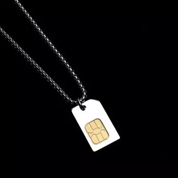 Аксессуары для свитера, индивидуальный телефон, SIM-карта, крутое надувное ожерелье, винтажный свитер в стиле хип-хоп, свитер-цепочка, подвеска для мужчин