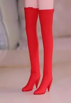 Аксессуары для TBLeague Body для женщин CKTOYS Sexy Beauty Fashion Red Long Boots High Heel Shoes and head not [TOYBARJAPAN] 1/6