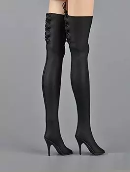 Аксессуары для TBLeague сексуальная красавица черные длинные высокие каблуки и голова не [TOYBARJAPAN] 1/6 фигурки/Подходящее тело, мода, сапоги, (тело включено)