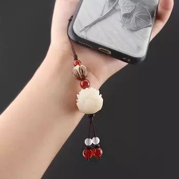 Аксессуары для телефонов Бодхи Лотос Цветок Брелок Мобильный Телефон Ремешок Сумка Подвеска A