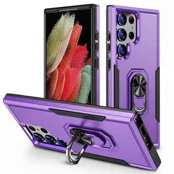 Аксессуары для телефонов, жесткий защитный чехол с подставкой для Samsung Galaxy S23 Ultra S22 Plus S21 Fe S20, 5 г, защита от падения, чехол для телефона for S20 FE 2022 фиолетовый