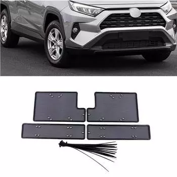 Аксессуары для Toyota RAV4 RAV-4 XA50, передняя решетка, сетка от насекомых, вставка, декоративная сетка, защитные чехлы чёрный