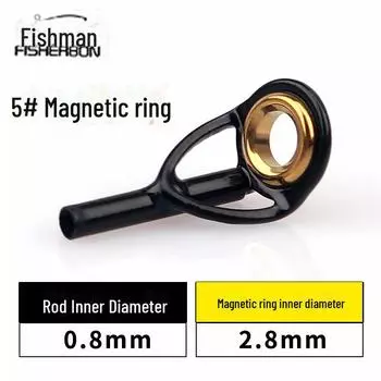 Аксессуары для удочек Black Gold Rock Rod - Модифицированный размер для морских удилищ и рыболовных приманок 5# rod inner diameter 0.8