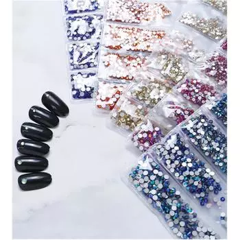 Аксессуары для украшений для ногтей, плоская дрель для ногтей, стеклянная дрель для ногтей со стразами, дрель для украшения ногтей