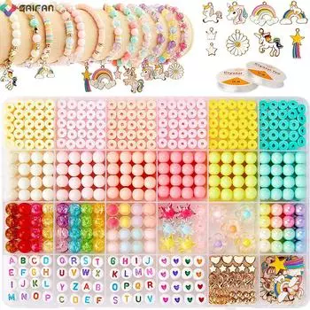 Аксессуары для украшений своими руками, искусственный жемчуг, производство своими руками, ремесленные украшения, бусины, детский браслет на руку, набор для самостоятельного изготовления