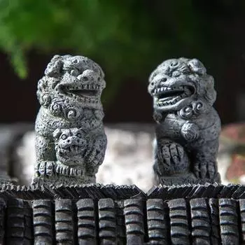 Аксессуары для украшения чайного столика 1 шт. настольный мини-имитирующий каменный лев творческая личность подходит для гостиной спальни стола