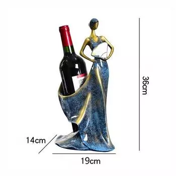Аксессуары для украшения дома, модель красоты девушки, держатель для винной стойки, полка для бутылок вина, антикварные украшения из смолы, скульптура, винная подставка красный