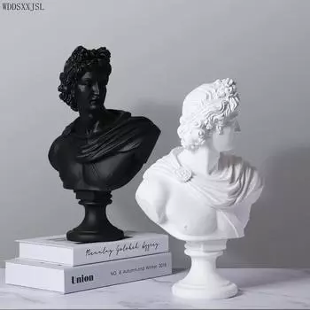 Аксессуары для украшения дома, скандинавские креативные скульптуры персонажей, украшения, поделки из смолы, расписанные вручную, мебель для рабочего стола