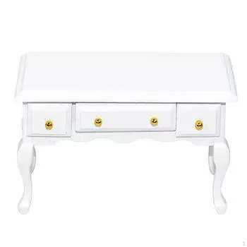 Аксессуары для украшения кукольного домика, масштаб 1/12, маленькая мебель, миниатюрный рабочий стол для