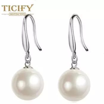 Аксессуары для ушей с жемчугом Персонализированные Little Fresh Pearl Simple 8mm белый