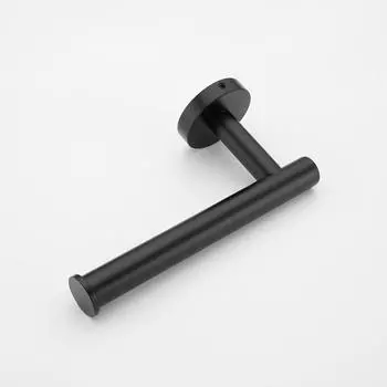 Аксессуары для ванной комнаты, комплект крепежа, настенное крепление для полотенцедержателя, матовый черный держатель для туалетной бумаги, крючок для халата, вешалка из нержавеющей стали