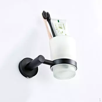 Аксессуары для ванной комнаты Настенный стакан с одинарным стеклом