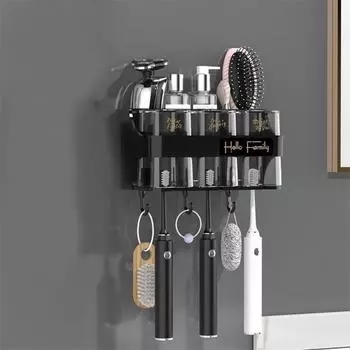 Аксессуары для ванной комнаты, органайзер, держатель для зубных щеток, автоматический дозатор для зубной пасты, держатель для зубных щеток, настенное крепление, набор инструментов 2Cups