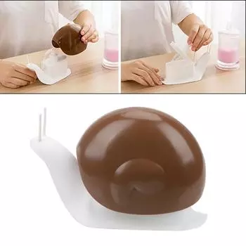 Аксессуары для ванной комнаты Прессованный дезинфицирующее средство для рук Портативный дозатор жидкого мыла в форме улитки Контейнер для геля для душа Бутылка коричневый