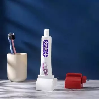 Аксессуары для ванной комнаты Устройство для выдавливания зубной пасты Многофункциональный дозатор Зажимы для очищающего средства для лица Ручной тюбик Ленивые инструменты Пресс белый
