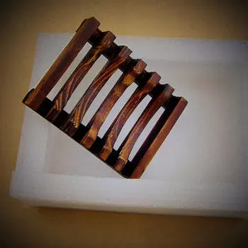 Аксессуары для ванной Мыльница/подставка для мыла ручной работы из натурального дерева