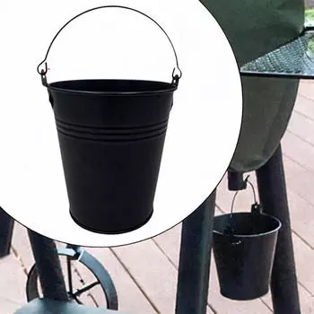 Аксессуары для ведра для жира для гриля Металлическая подвесная ручка Простая установка Утолщенный поддон для капель
