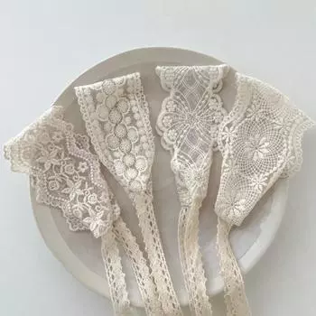 Аксессуары для волос для девочек, ажурные повязки на голову, симпатичная детская эластичная повязка для волос, кружево для новорожденных, белый жаккард, цветочный реквизит для фотосессии принцессы