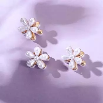 Аксессуары для волос для девочек, милые заколки для волос для девочек, набор цветочных заколок, мини-заколки для волос с жемчугом 1Pc