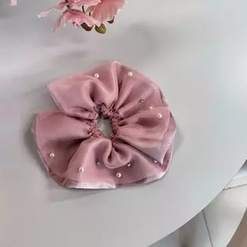 Аксессуары для волос для девочки женщины резинки эластичная лента завязка резиновая большая корейская винтажная популярная ведущая мода жемчуг стразы