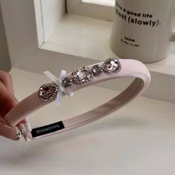 Аксессуары для волос для женщин повязки для головы корейские йога стразы роскошный дизайнерский обруч фасинатор ведущая мода сладости новые