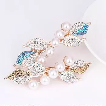 Аксессуары для волос Кристалл Стразы Женские пружинные заколки для волос Популярные 1 шт. Высококачественные заколки для волос Корейские девушки Заколки для волос Боковая челка Заколка Ювелирные изделия 04