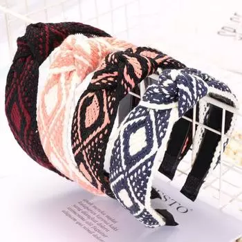 Аксессуары для волос, лента, заколка для волос, женский полосатый головной убор, модная повязка на голову для волос 17*13cm