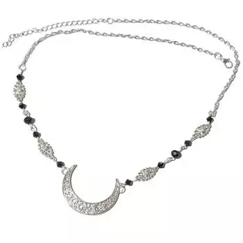 Аксессуары для волос Натуральный камень Свадебный Девушка Лунный узор Кристальная цепочка на голову Повязка на голову Цепочка на лоб B