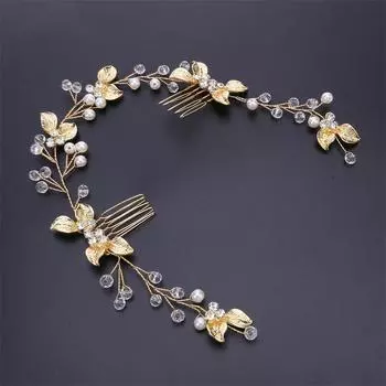 Аксессуары для волос невесты, расческа для волос ручной работы с цветком, расческа для волос невесты, шпилька, дизайн свадебной прически золотой