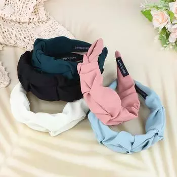 Аксессуары для волос обруч для волос резинки для волос для женщин и девочек цветок однотонный ободок для волос