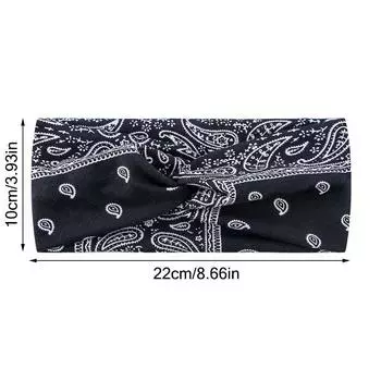 Аксессуары для волос Очень большие повязки для волос для йоги Тюрбан с перекручиванием Широкие повязки на голову Повязка для тренировок Головные повязки для женщин