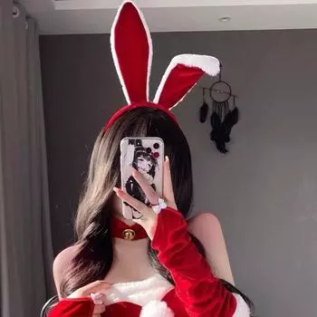 Аксессуары для волос Пасхальный кролик уши ободок для волос плюшевый новогодний обруч для волос заячьи ушки повязка на голову для женщин