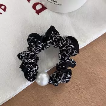Аксессуары для волос резинки для женщин девушки корейские скранчи маленькие резинки эластичные резинки жемчуг винтажные цветы ведущая мода взрослые